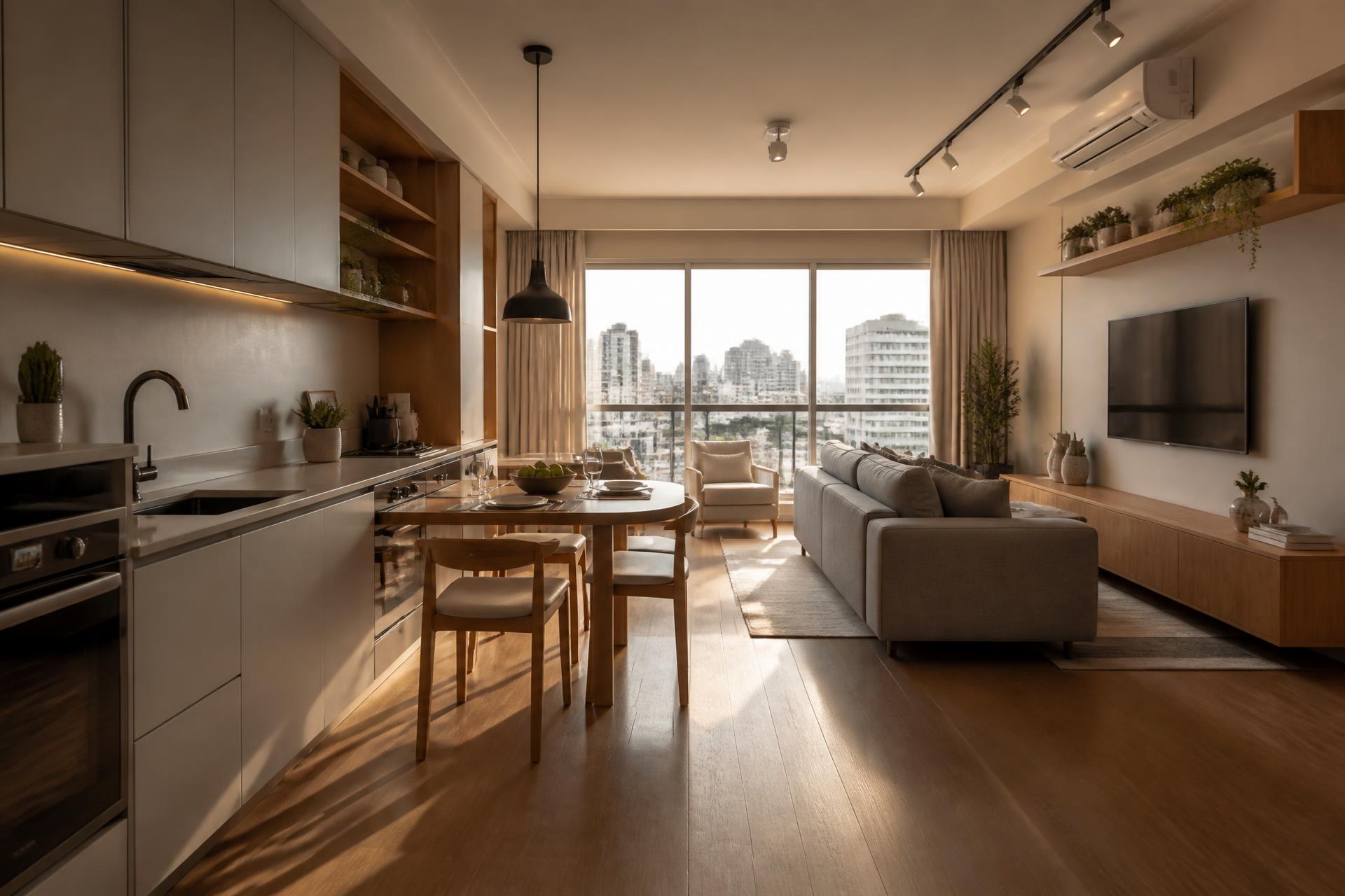 Apartamento com cozinha integrada e móveis planejados sob medida no Anália Franco, São Paulo